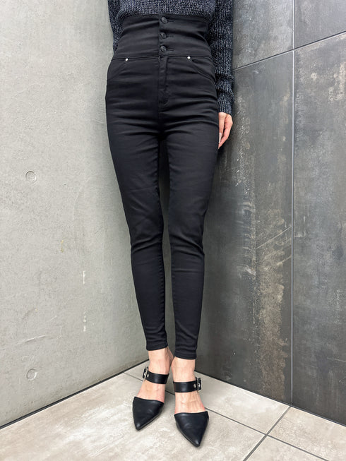 Backクロスハイウエストスキニーパンツ